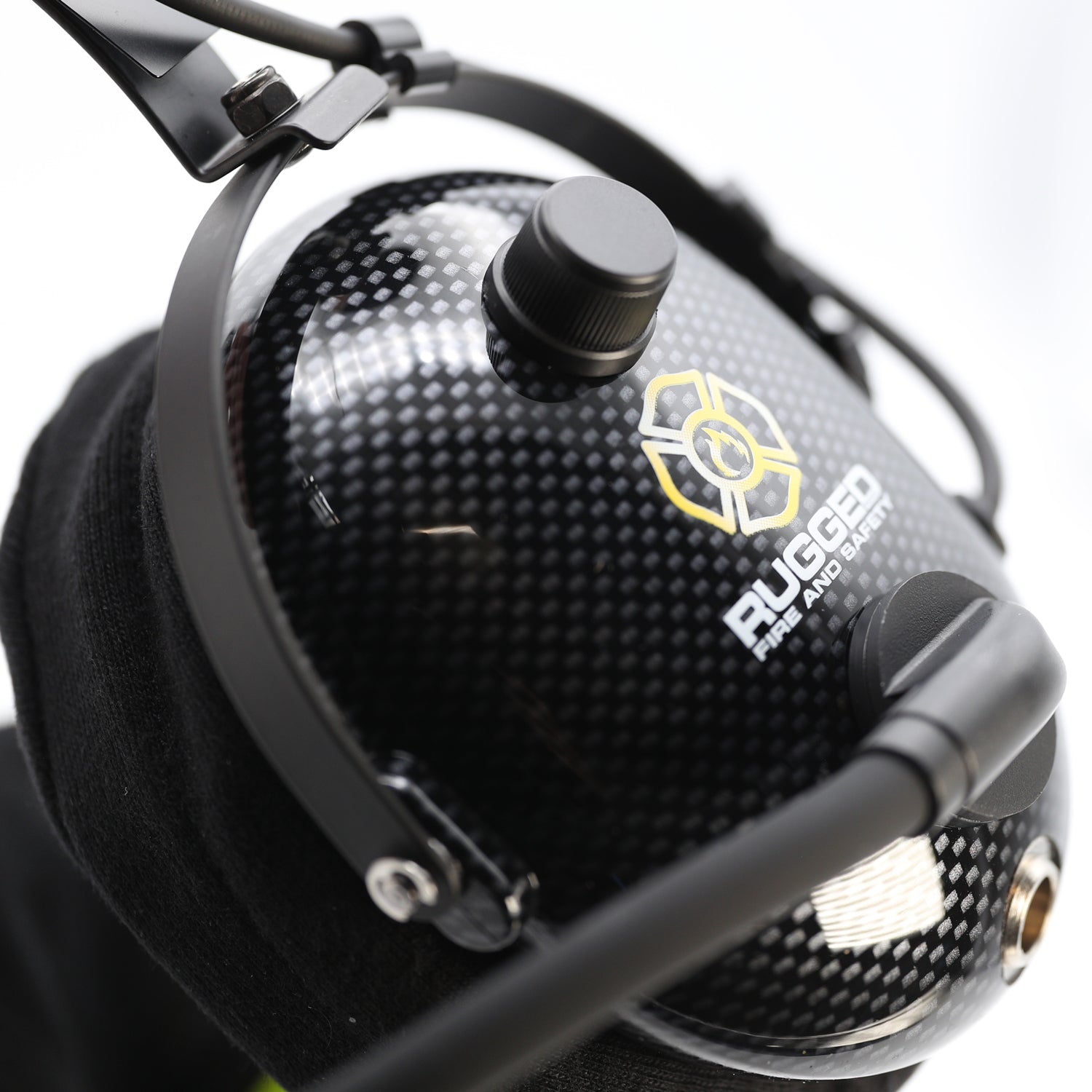 Rugged Radios FHS Over-The-Head Fire Safety Industrial Headset - No Buttons / For Rugged Radios / Firecom FHS-22-FC