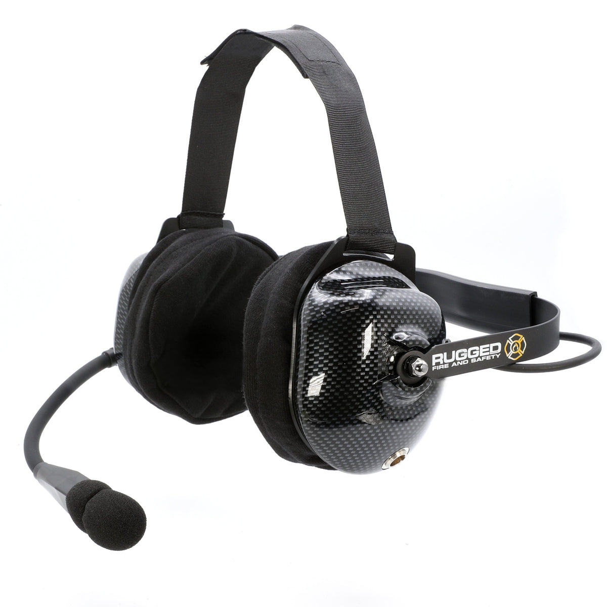 Rugged Radios FHS Behind-The-Head Fire Safety Industrial Headset - No Buttons / For Rugged Radios / Firecom FHS-42-FC