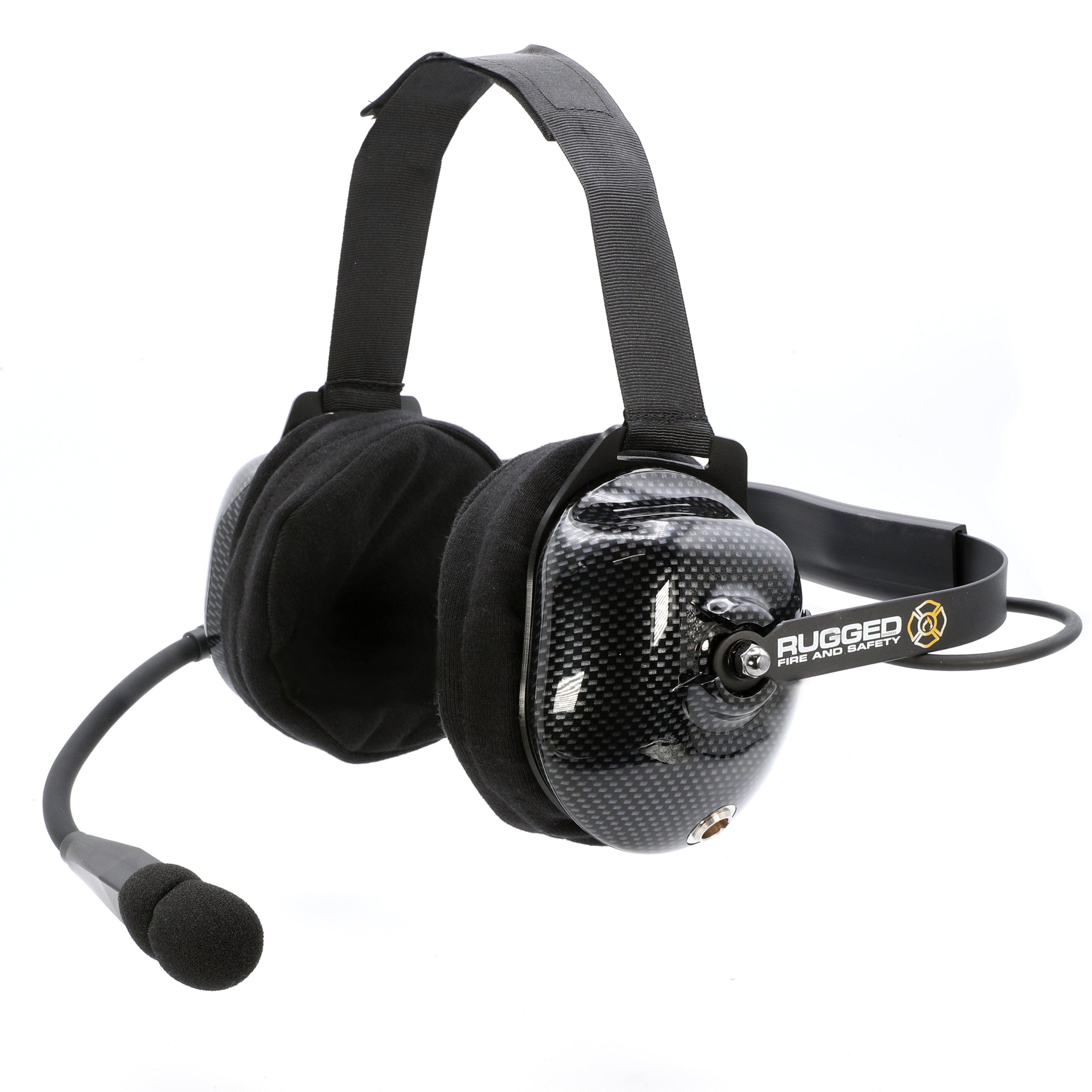 Rugged Radios FHS Behind-The-Head Fire Safety Industrial Headset - No Buttons / For Rugged Radios / Firecom FHS-42-FC