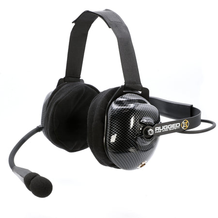 Rugged Radios FHS Behind-The-Head Fire Safety Industrial Headset - No Buttons / For Rugged Radios / Firecom FHS-42-FC