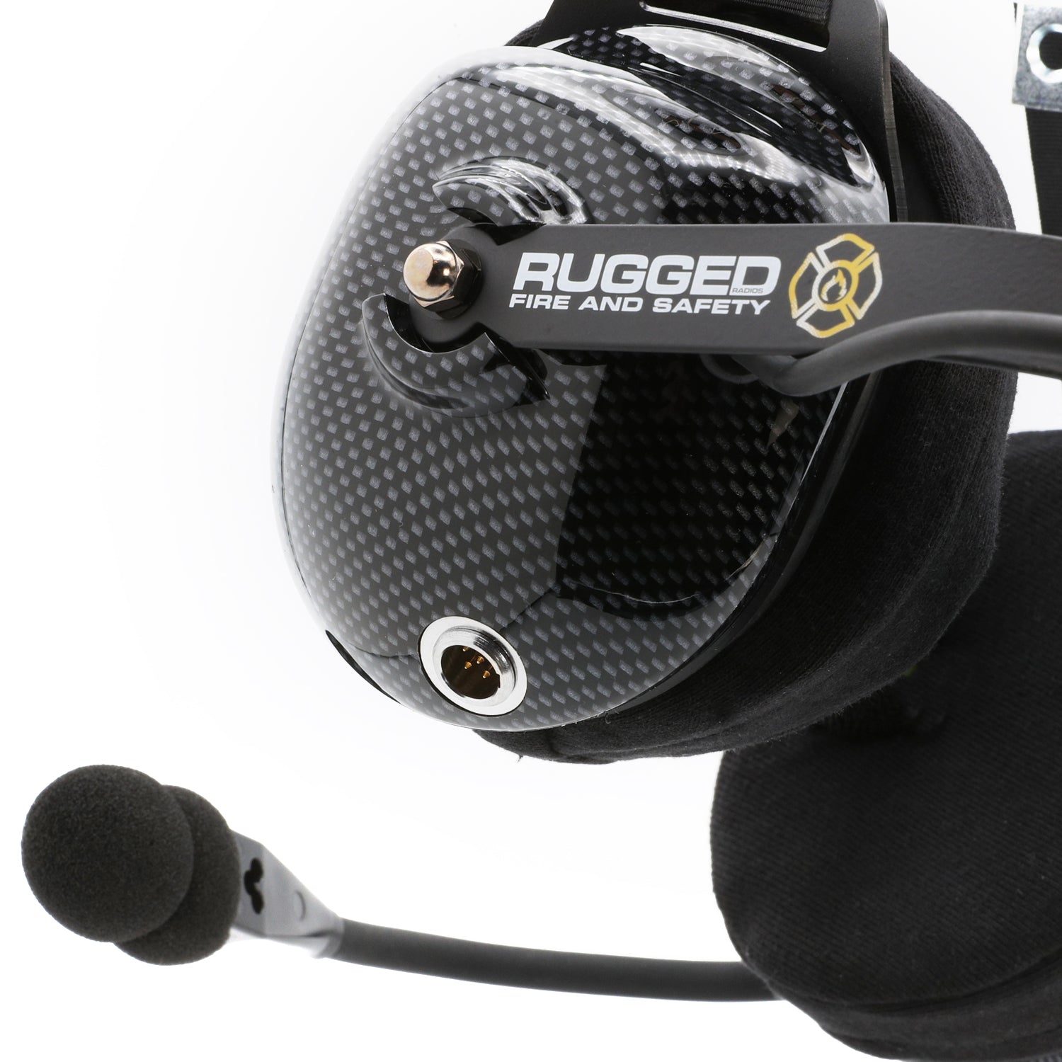 Rugged Radios FHS Behind-The-Head Fire Safety Industrial Headset - No Buttons / For Rugged Radios / Firecom FHS-42-FC