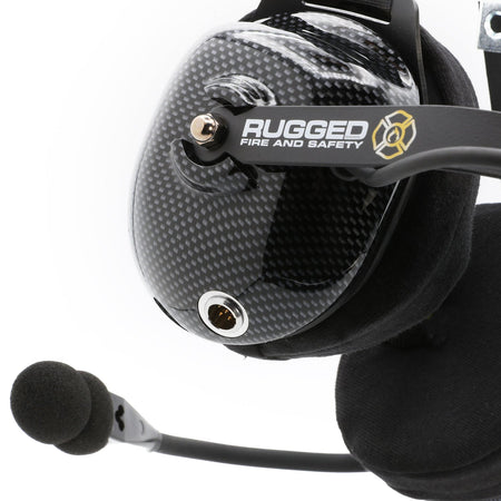 Rugged Radios FHS Behind-The-Head Fire Safety Industrial Headset - No Buttons / For Rugged Radios / Firecom FHS-42-FC