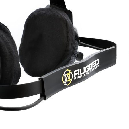 Rugged Radios FHS Behind-The-Head Fire Safety Industrial Headset - No Buttons / For Rugged Radios / Firecom FHS-42-FC