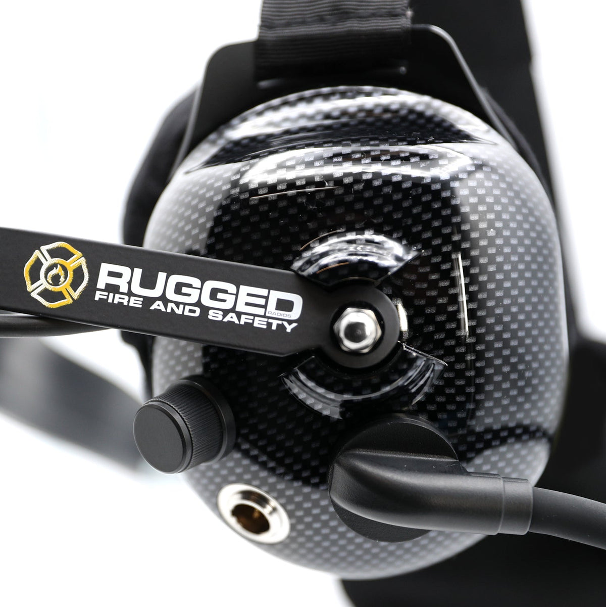 Rugged Radios FHS Behind-The-Head Fire Safety Industrial Headset - No Buttons / For Rugged Radios / Firecom FHS-42-FC