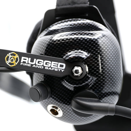 Rugged Radios FHS Behind-The-Head Fire Safety Industrial Headset - No Buttons / For Rugged Radios / Firecom FHS-42-FC