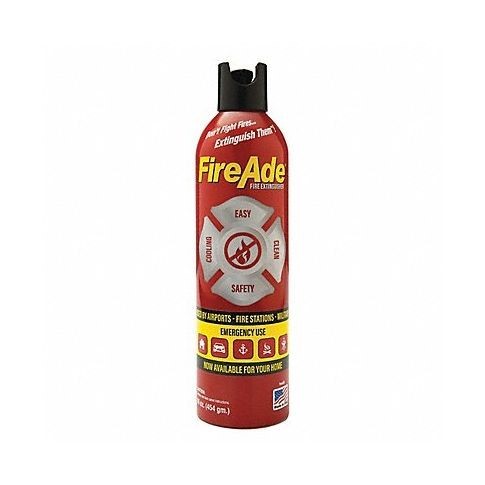 FireAde FireAde Fire Extinguisher - Wet Chemical - Class A / B - 1 / B Rated - 16 oz - Red
