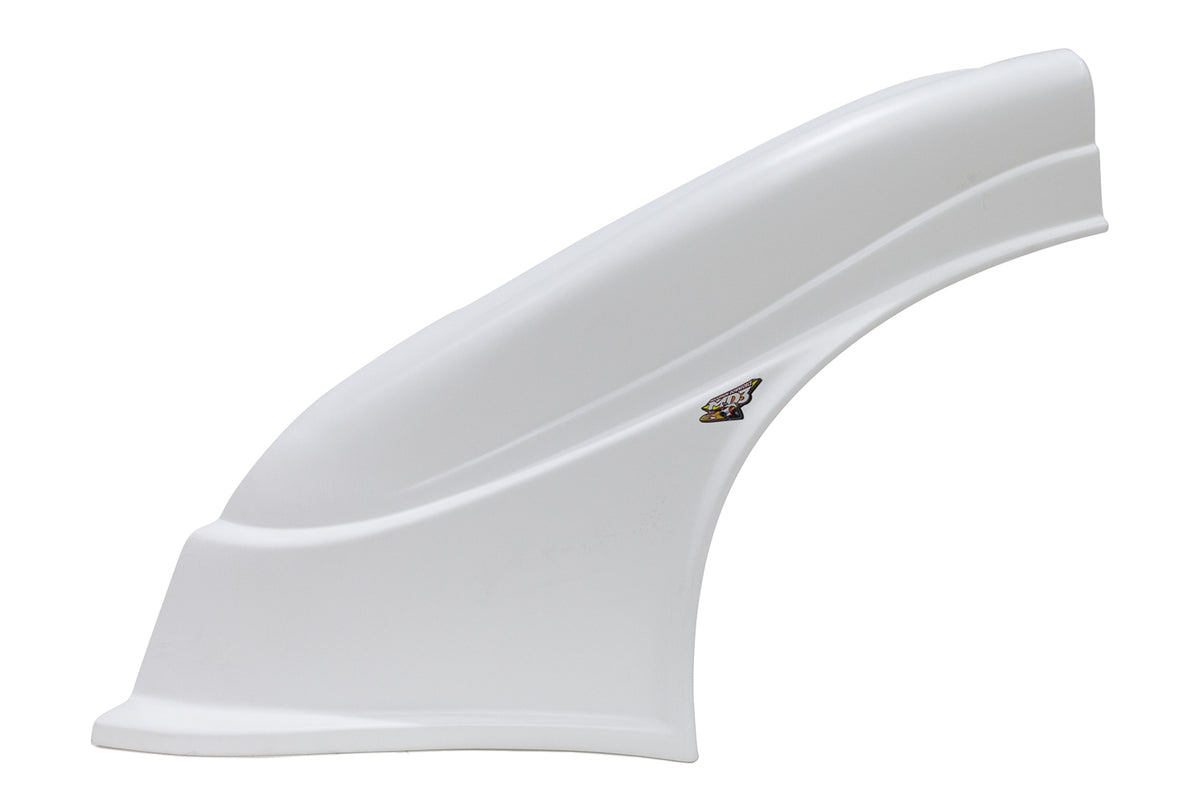 Five Star MD3 Plastic Dirt Fender - Left- White (Newer Style)