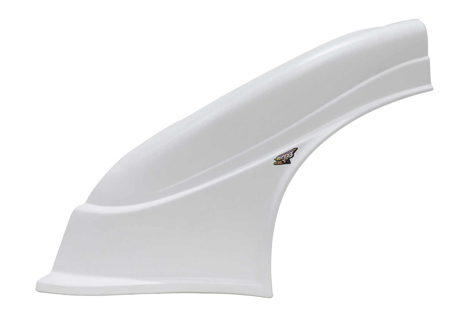 Five Star MD3 Plastic Dirt Fender - Left- White (Newer Style)