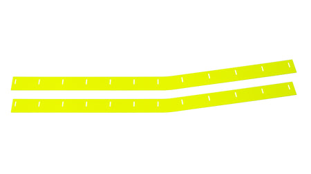 Five Star Race Car Bodies 88 MD3 Monte Carlo Wear Strips Flourescent Yel