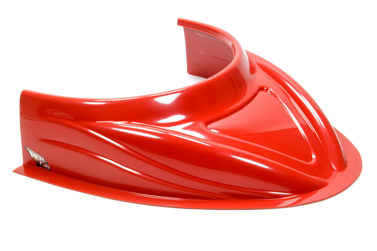 Five Star MD3 Hood Scoop - 5" Tall - Flat Bottom - Red