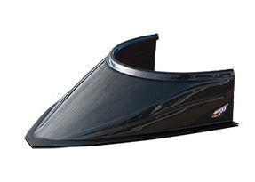 Fivestar MD3 Hood Scoop 5in Tall Curved - Carbon Fiber Look