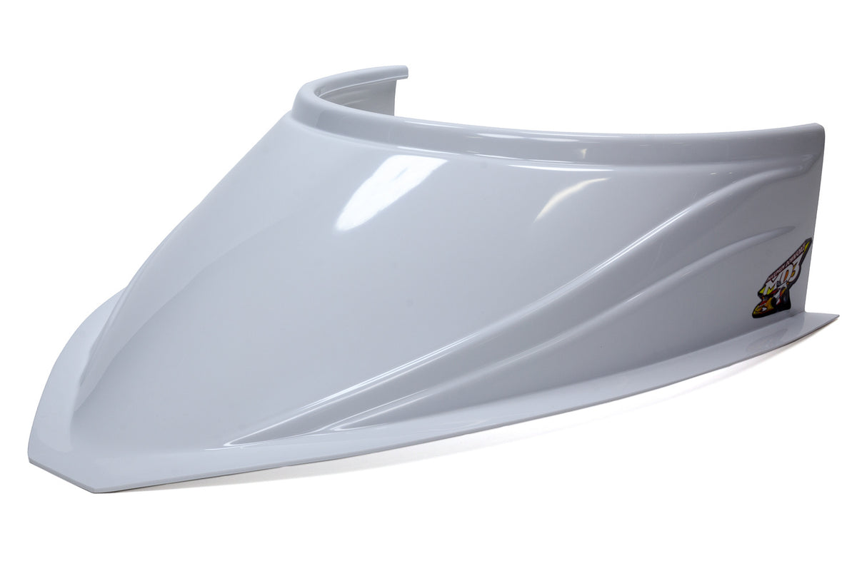 Fivestar MD3 Hood Scoop 5in Tall Curved - White