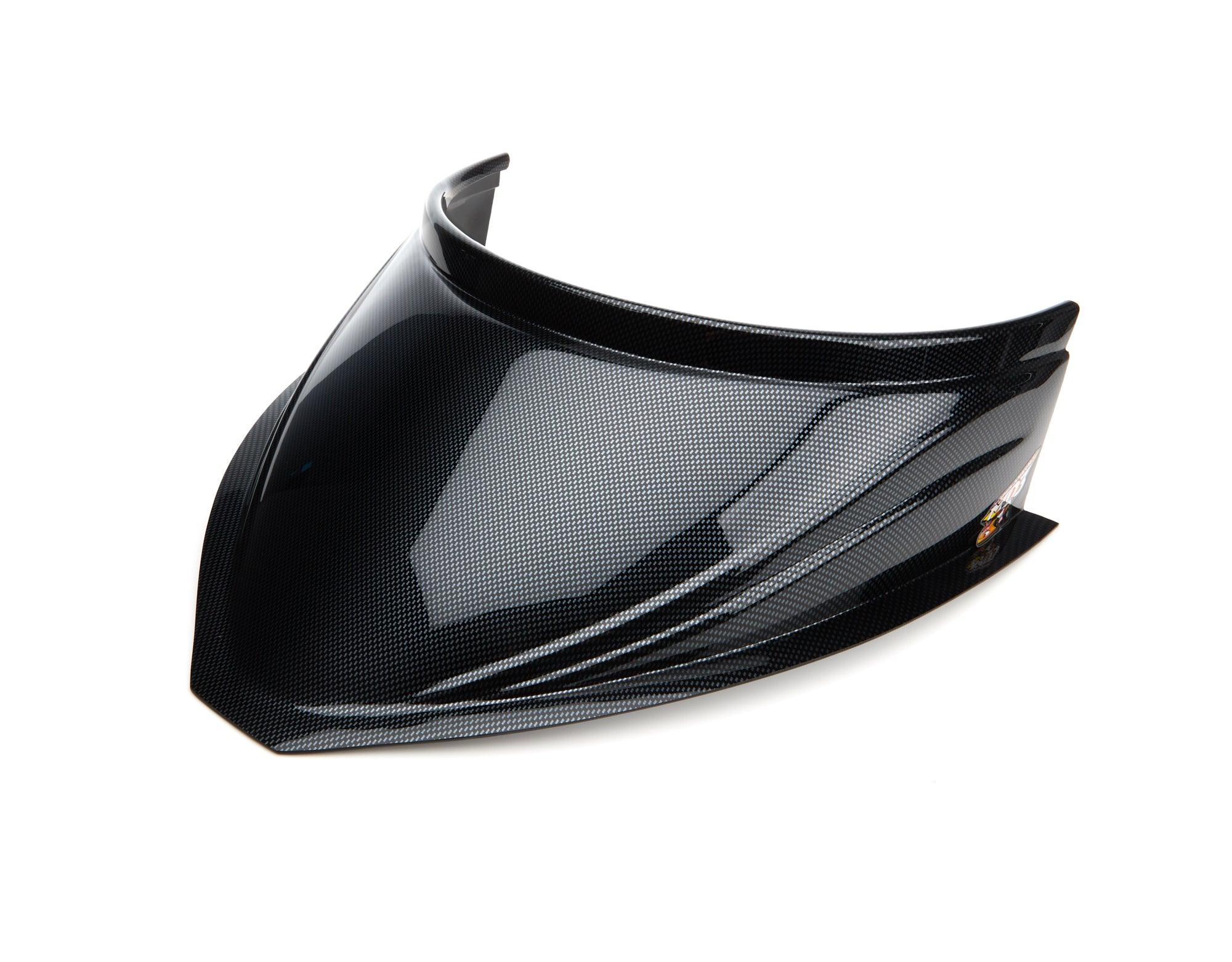 Five Star MD3 Dirt Late Modified Hood Scoop - 5 in Height - 18 in Wide - Carbon Fiber Look