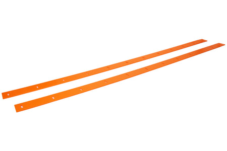 Five Star 2019 Late Model Body Nose Wear Strips - Flourescent Orange (Pair)