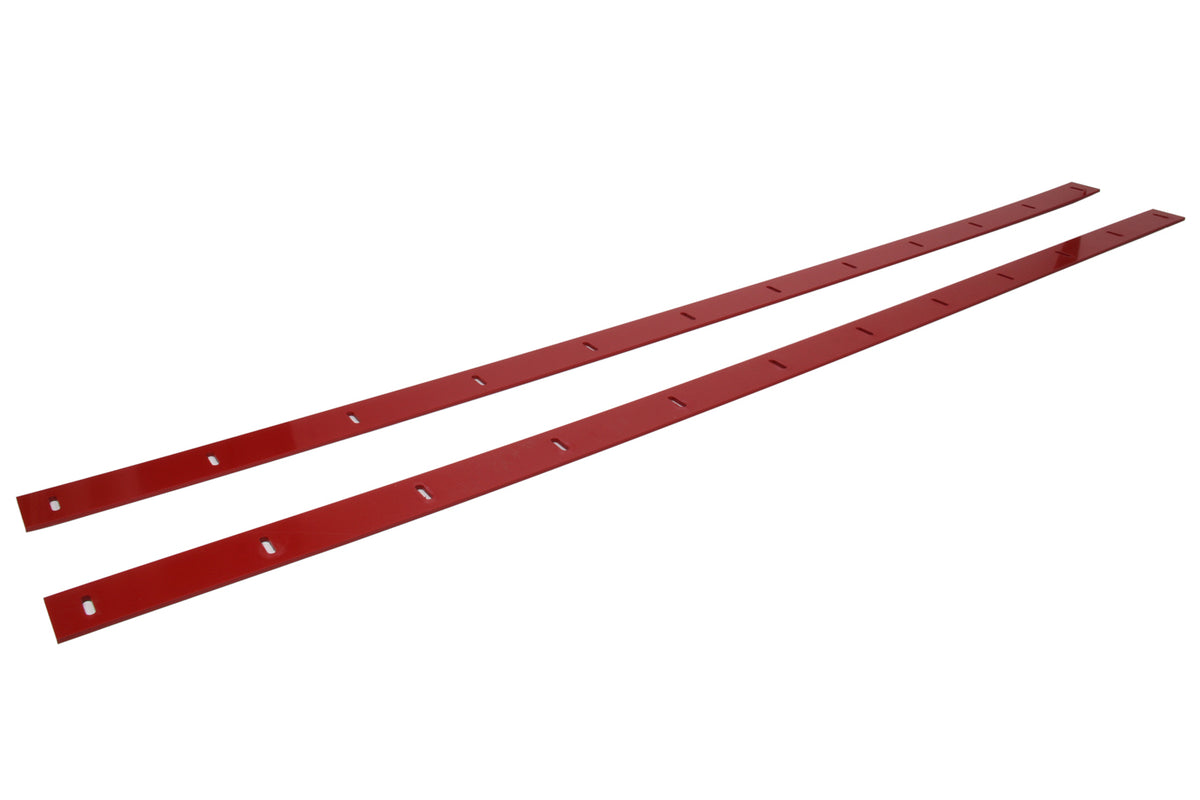 Five Star 2019 Late Model Body Nose Wear Strips - Red (Pair)