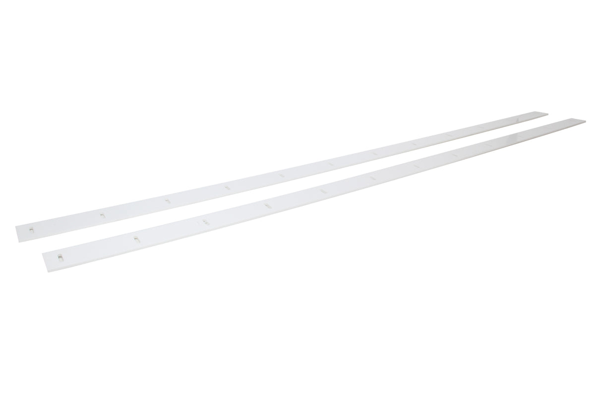 Five Star 2019 Late Model Body Nose Wear Strips - White (Pair)