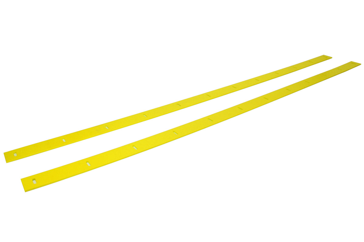 Five Star 2019 Late Model Body Nose Wear Strips - Yellow (Pair)