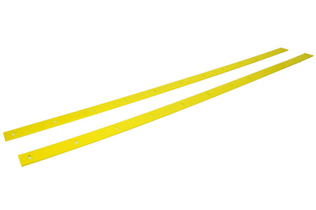Five Star 2019 Late Model Body Nose Wear Strips - Yellow (Pair)