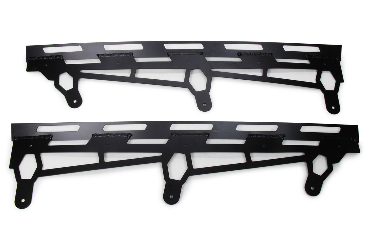 Five Star 2019 Late Model Spoiler Replacement Brackets - 70 Degree - Black - 2-Piece