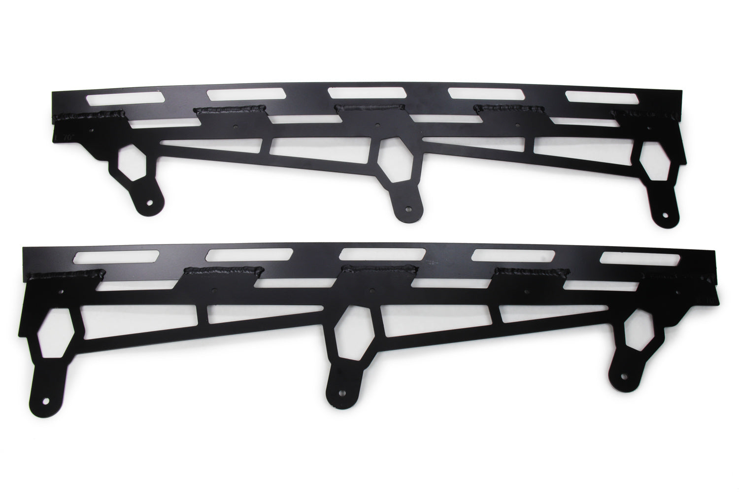 Five Star 2019 Late Model Spoiler Replacement Brackets - 70 Degree - Black - 2-Piece