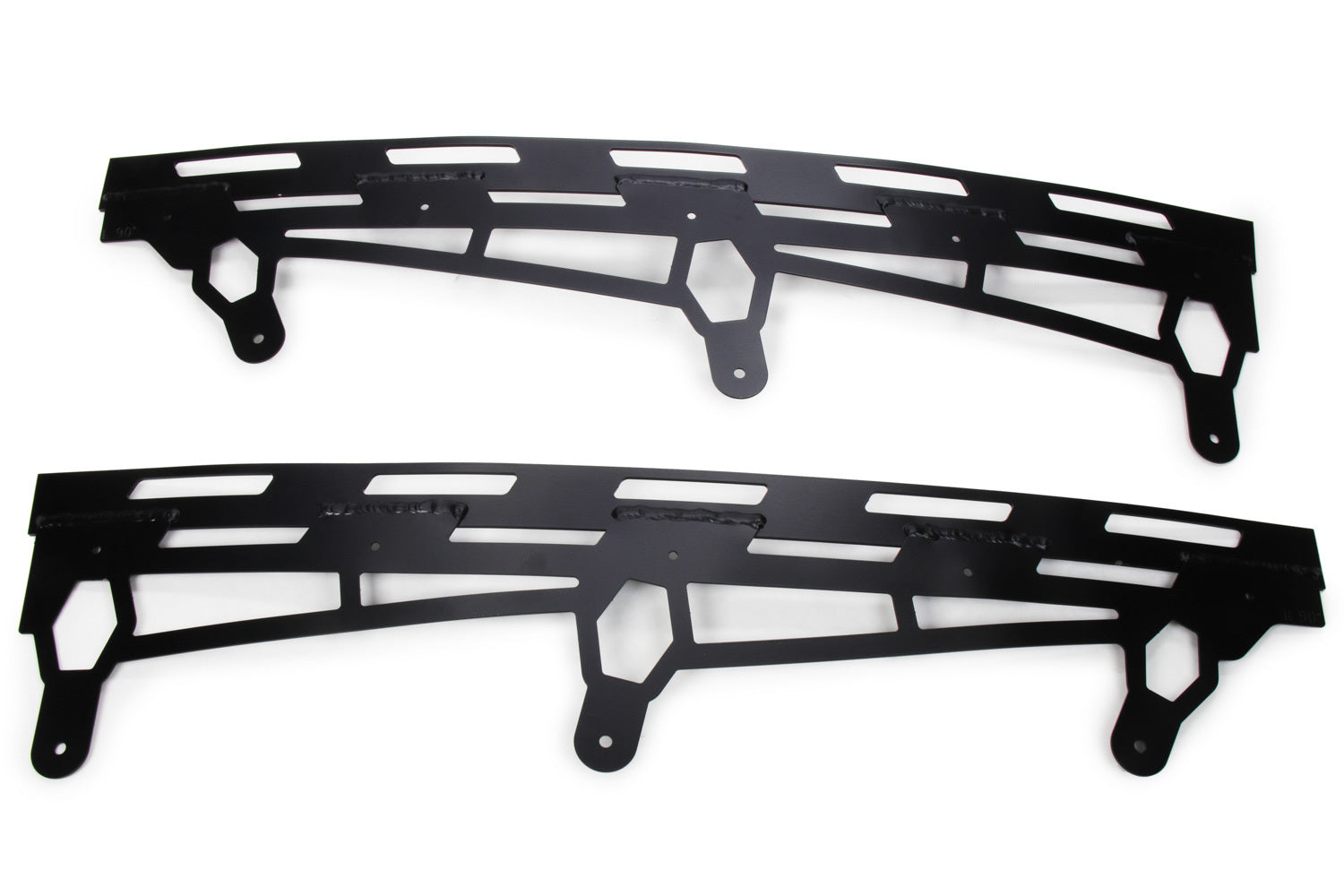 Five Star 2019 Late Model Spoiler Replacement Brackets - 90 Degree - Black - 2-Piece