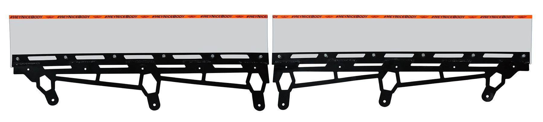 Five Star ABC NextGen Spoiler - 90 Degrees - 64.5 in  x  6.5 in - Black Aluminum Brackets