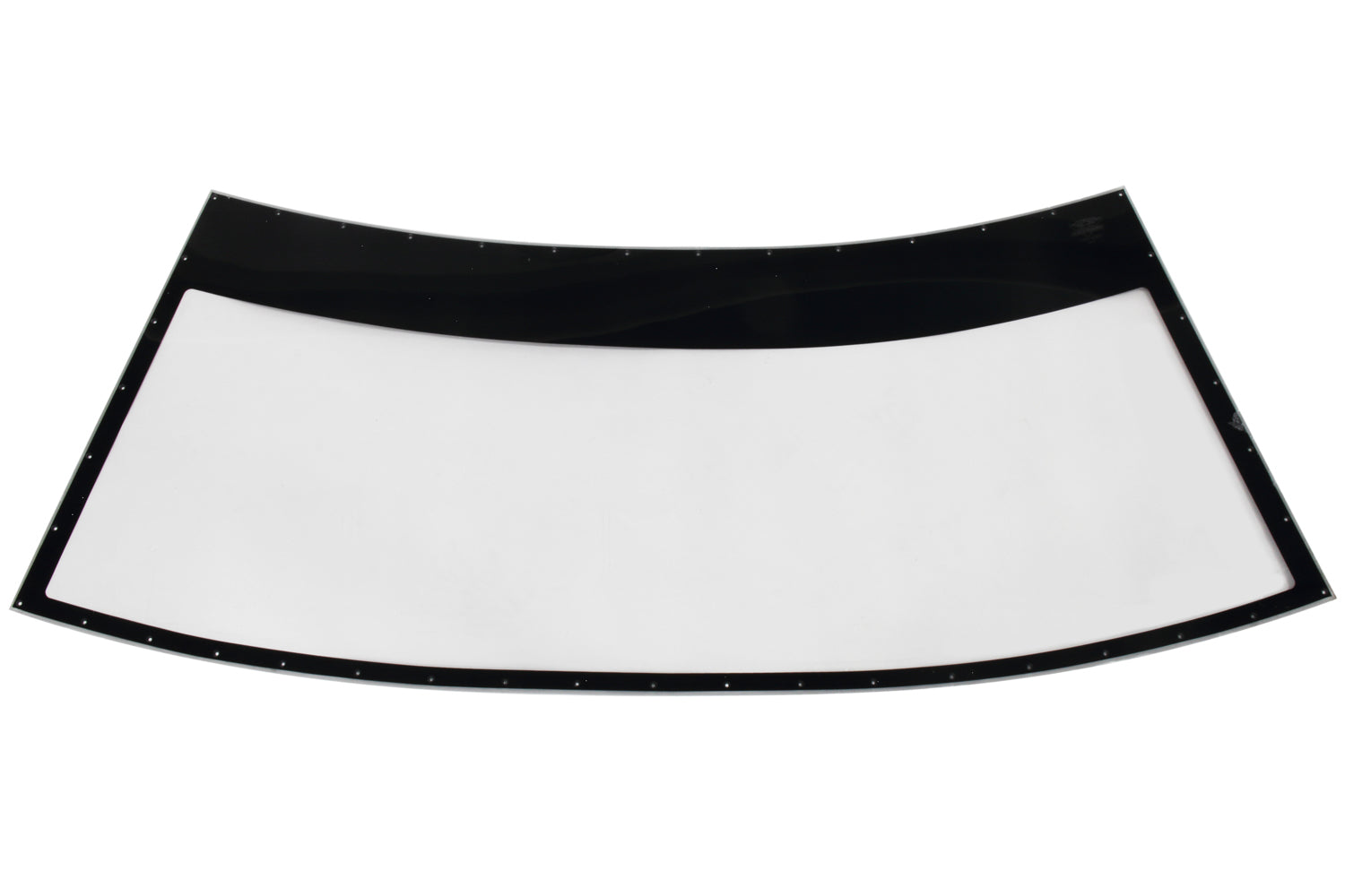 Five Star 2019 Late Model Windshield w/ Blackout Border - Polycarbonate - Pre-Cut / Drilled - Mar-Resistant