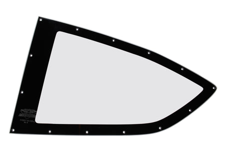 Five Star 2019 Late Model Quarter Window w/ Blackout Border - Polycarbonate - Pre-Cut / Drilled - Left