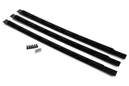 Five Star 2019 Late Model Front Window Braces - Aluminum - Padded - Black