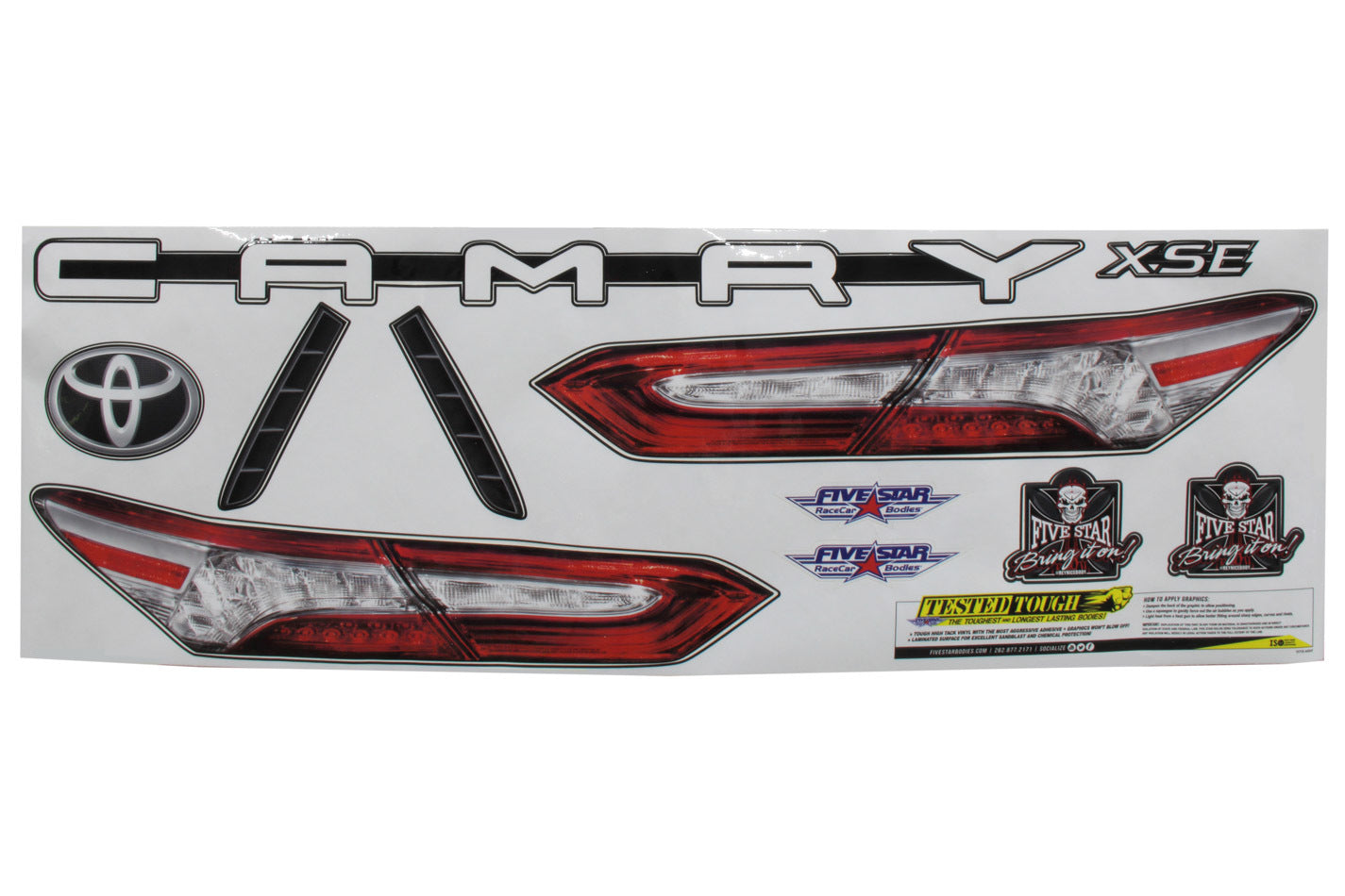 Five Star 2019 Late Model Toyota Camry Tail ID Kit
