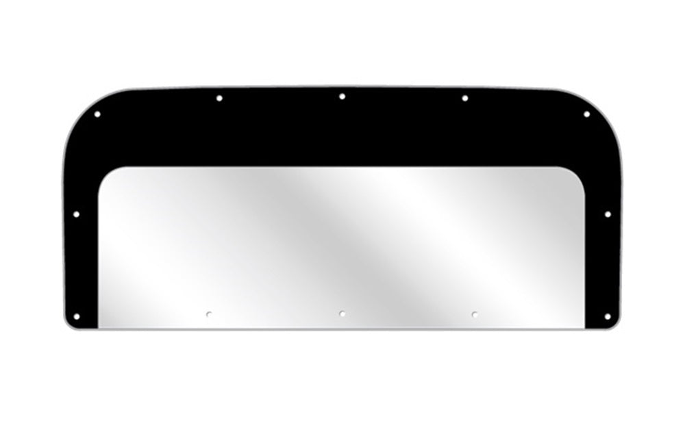 Five Star Molded Windshield - 0.125 in Thick - Blackout Border - Polycarbonate - 1934 Ford Coupe Legend