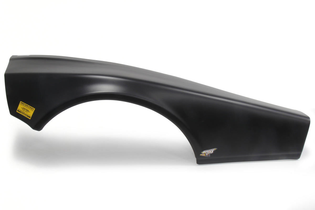 Five Star Left Fender - MD3 - Plastic - Black - Half