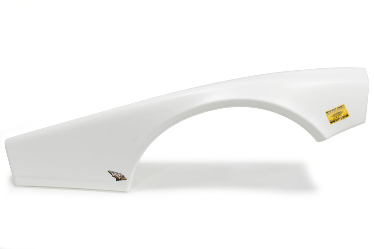 Five Star Passenger Side Fender - MD3 - Plastic - White - Half
