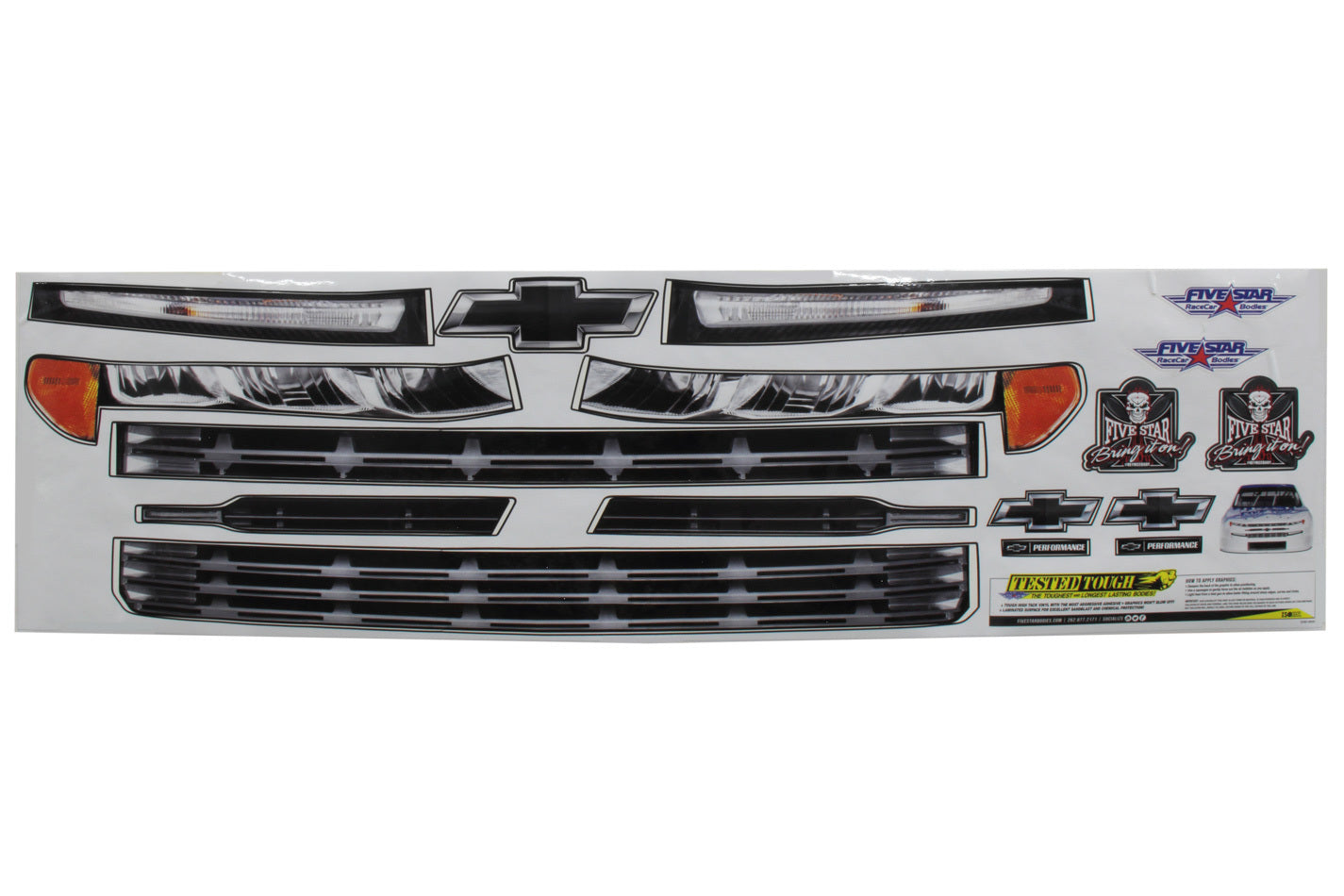 Five Star 2019 Chevy Silverado Nose ID Graphics Kit