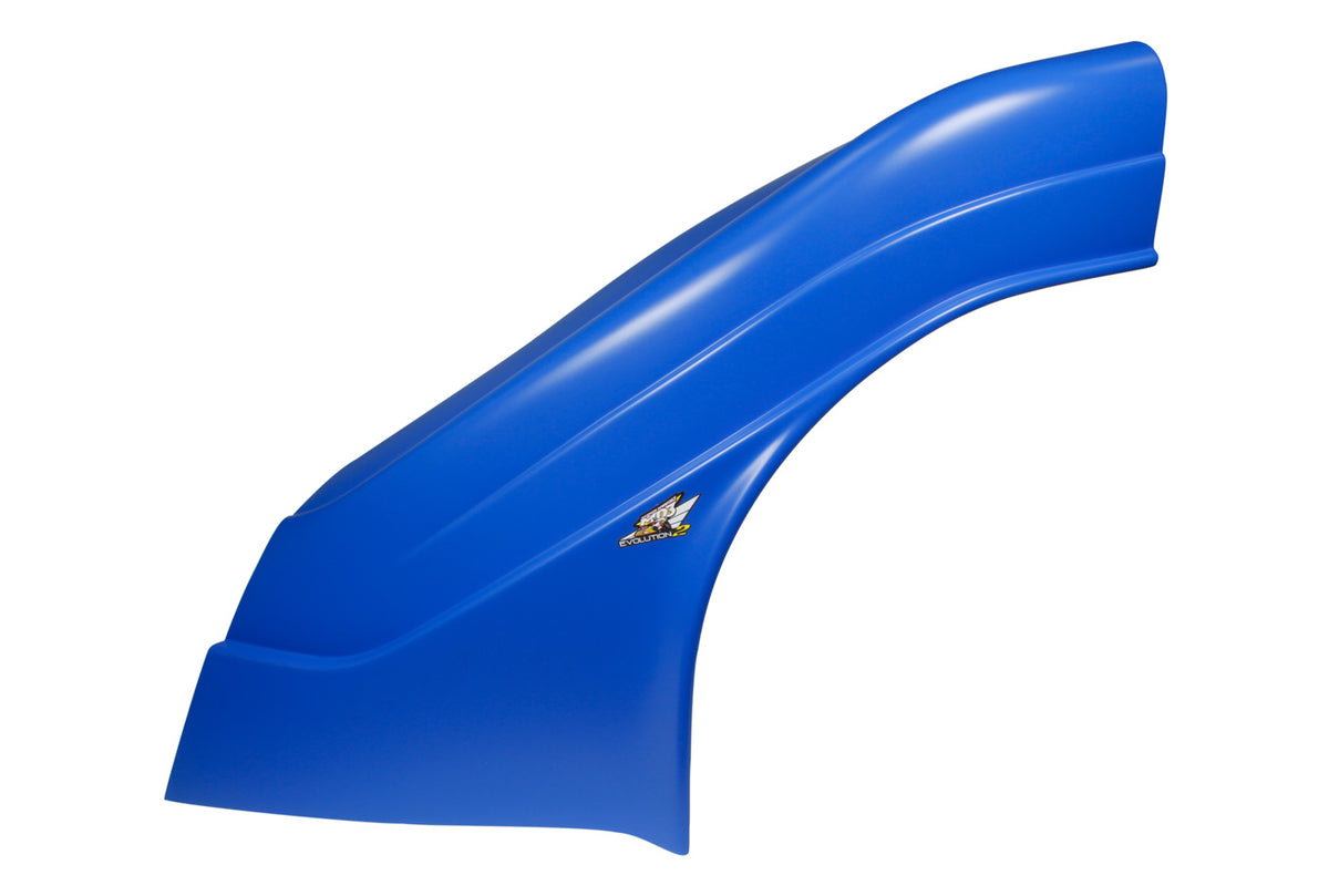 Fivestar MD3 Evolution 2 Dirt Late Model Upper Fender - Chevron Blue Left