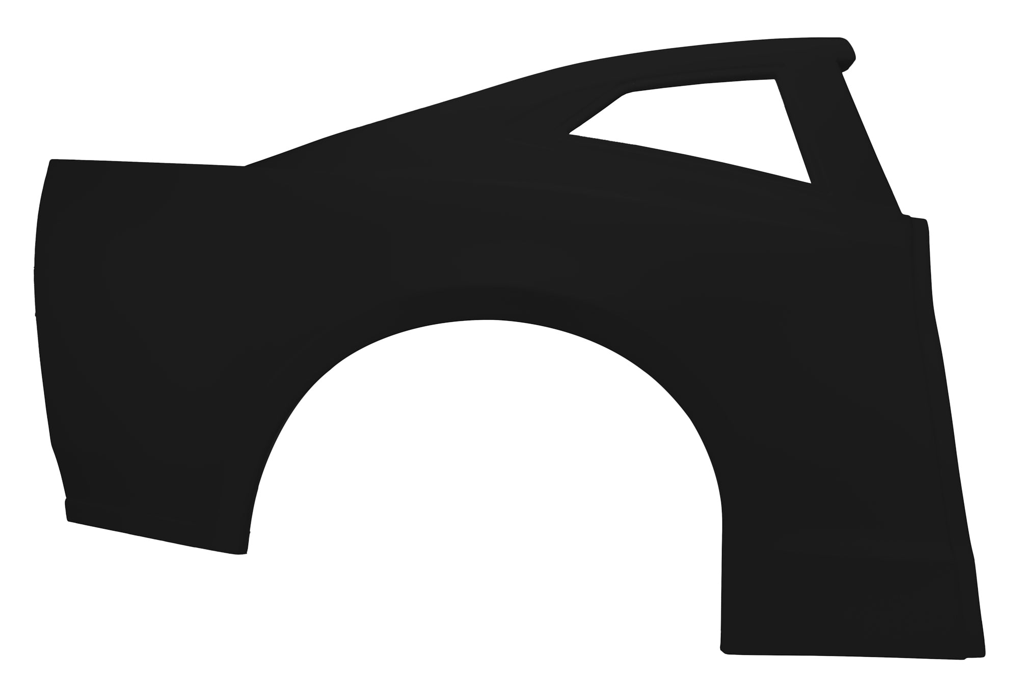 Five Star Right Side Street Stock Plastic Quarter Panel - IMCA Approved - Black