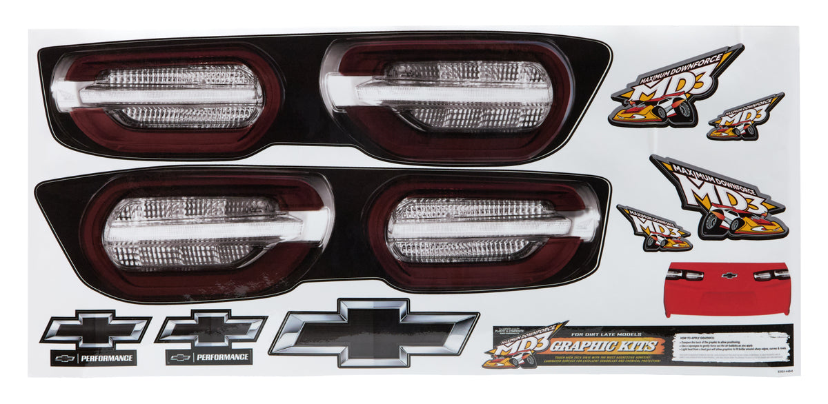 Five Star Camaro Tail Graphics Kit