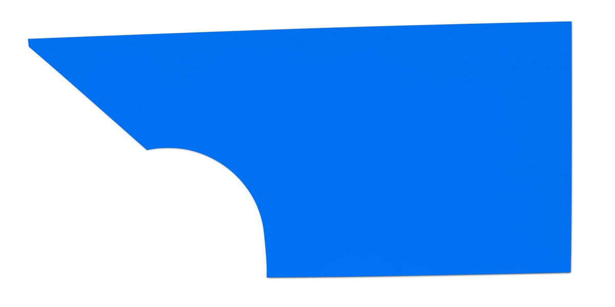 Five Star MD3 Dirt Modified Plastic Quarter Panel - Driver Side - Chevron Blue