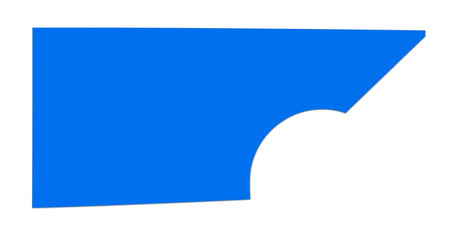 Five Star MD3 Dirt Modified Plastic Quarter Panel - Passenger Side - Chevron Blue