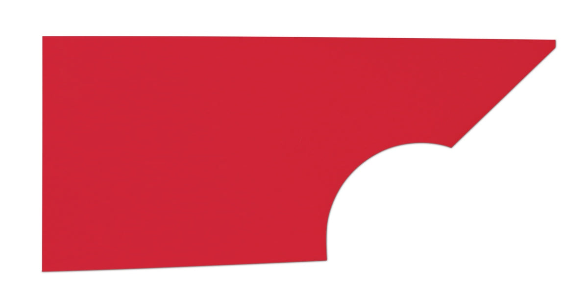 Five Star MD3 Dirt Modified Plastic Quarter Panel - Passenger Side - Red