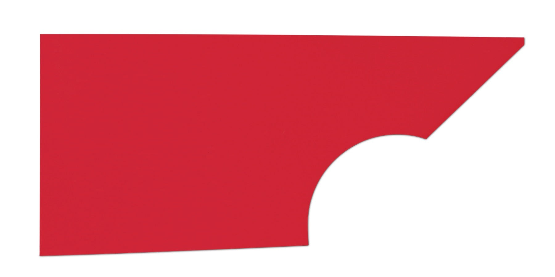 Five Star MD3 Dirt Modified Plastic Quarter Panel - Passenger Side - Red