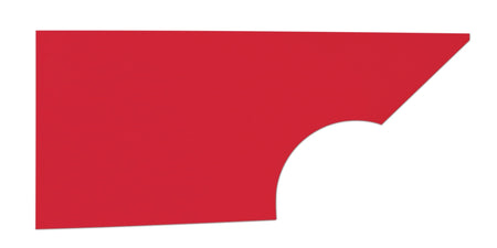 Five Star MD3 Dirt Modified Plastic Quarter Panel - Passenger Side - Red