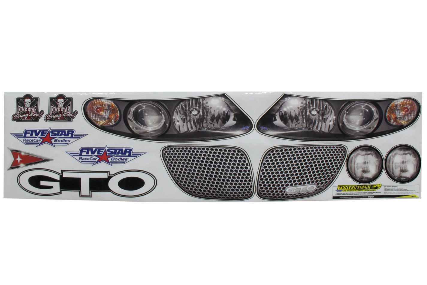 Five Star Nose Only Graphics Kit - MD3 Dirt Style GTO