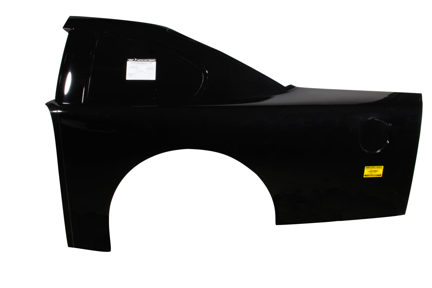 Five Star ABC ULTRAGLASS Quarter Panel - LH - Black - Traditional Roof Style