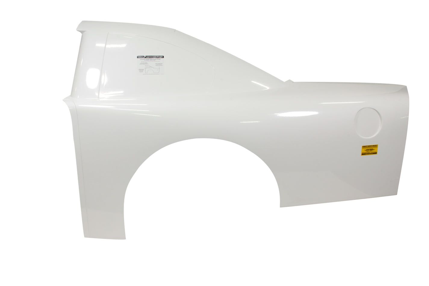 Five Star ABC ULTRAGLASS Quarter Panel - White - LH- Traditional Roof Style