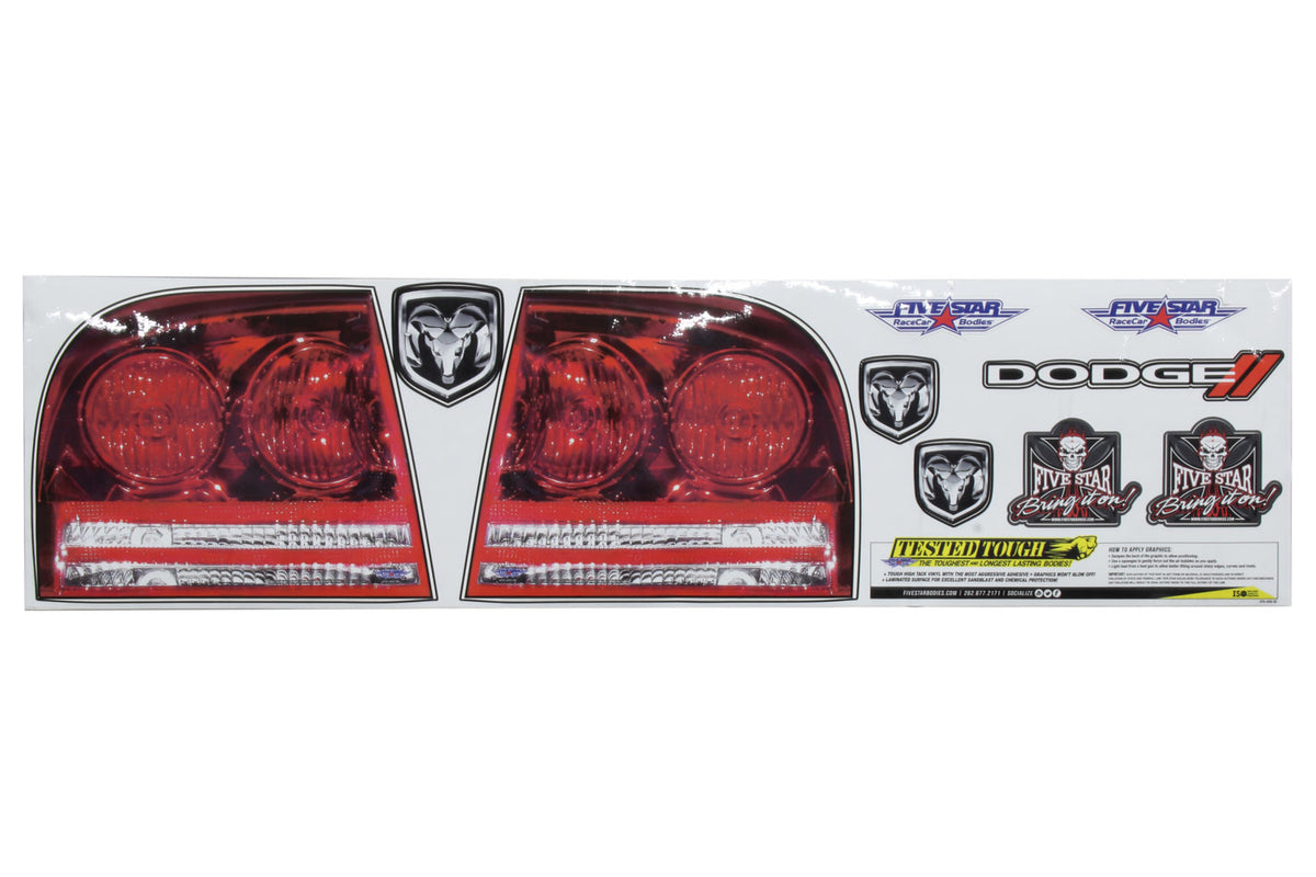 Five Star Tail Only Graphics Kit - Dodge Charger
