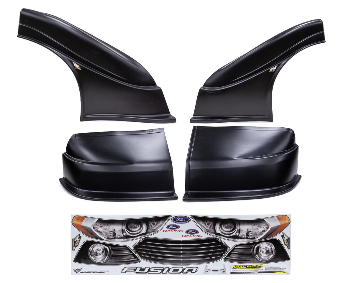 Five Star 2013 Ford Fusion MD3 Complete Nose and Fender Combo Kit - Newer Style -Black
