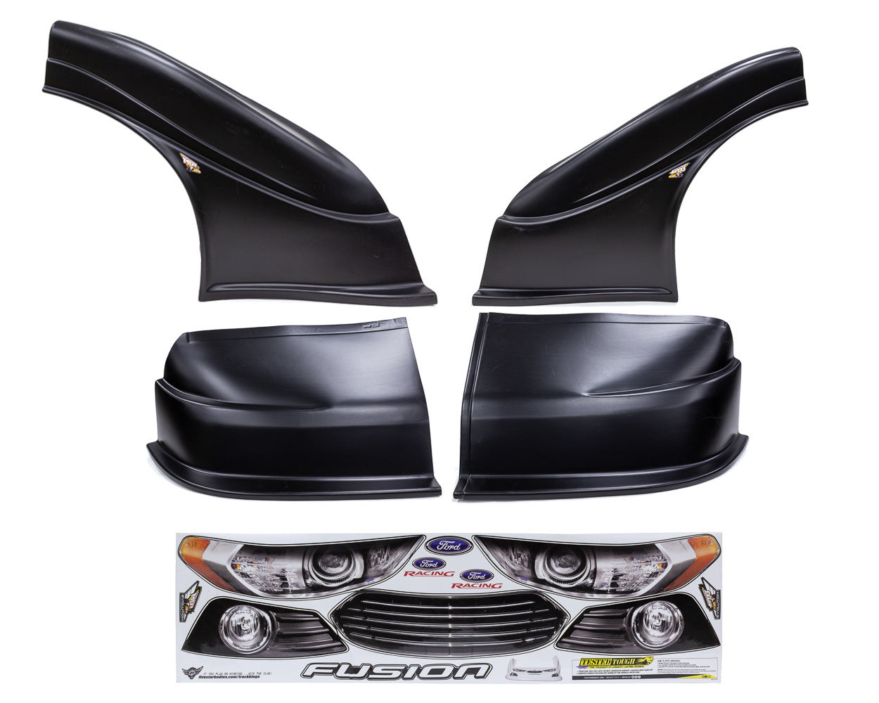 Five Star 2013 Ford Fusion MD3 Complete Nose and Fender Combo Kit - Newer Style -Black
