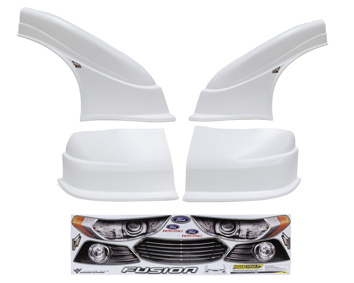 Five Star 2013 Ford Fusion MD3 Complete Nose and Fender Combo Kit - Newer Style -White