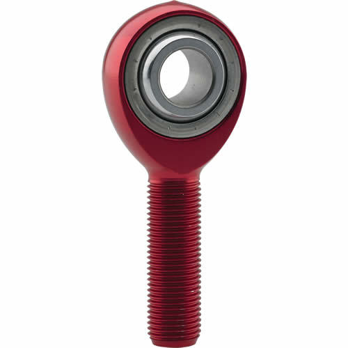 FK Aluminum Rod Ends ALJML-HT Series Aluminum Rod End - Spherical - 5/8 in Bore - 5/8-18 in Left Hand Male Thread - PTFE Lined - Red